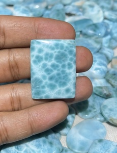 Larimar Natural de Formas Mixtas, Cabujón de Piedra Preciosa con Reverso Plano para Fabricación de Joyas, Collares, Anillos, Pulseras, Proveedor Mayorista de Cabujones - Product Image 1