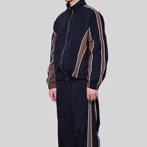 Wholesale Custom Logo Men's Winter Sportswear Set 2-Piece Hooded Windbreaker Tracksuit Printed <b>Jogging</b> <b>Suits</b> with Private Label - Product Image 3