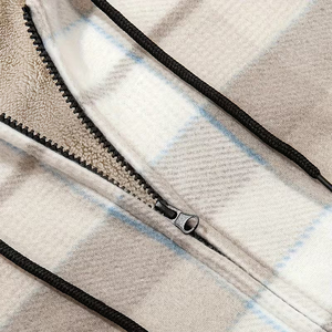 Chaqueta de Franela para Hombre con Capucha, Diseño Moderno, Corte Ajustado, Cierre de Cremallera, Informal, Transpirable, para Invierno - Product Image 4