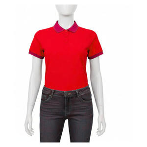 Polo homme uni à manches courtes, respirant, 100% coton, tissu tricoté, boutons sur le devant, impression de logo personnalisée. - Product Image 3