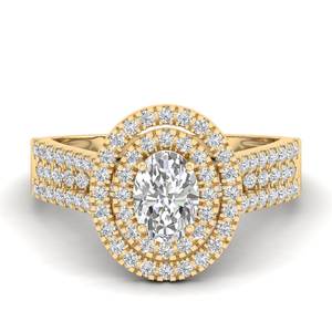 Anillos de Halo de Moissanita con Certificación GRA en Oro Sólido de 14K, Precio al por Mayor REYES, para Mujer, Joyería Fina de Lujo para Regalo de Boda o Compromiso - Product Image 6