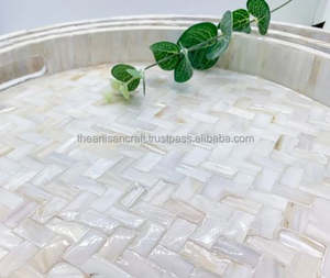 ถาดเสิร์ฟแม่มุกชุดตกแต่งระดับไฮเอนด์สุดหรู3ถาดโดยช่างฝีมือ - Product Image 6