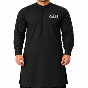 <b>Men</b> Traditional Kurta <b>Pajama</b> <b>Set</b> Premium Wear <b>Set</b> Classic Ethnic Clothing Comfortable Fit Long Sleeve Style Lightweight - Product Image 3