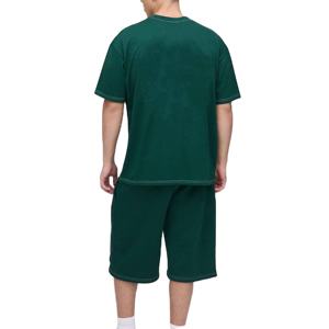 Conjunto de Dos Piezas de Verano para Hombre, Talla Grande, Transpirable, Informal, Camiseta de Manga Corta y Pantalones Cortos, Traje para Correr - Product Image 5