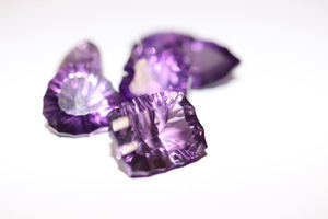 Wholesale Hot Selling Quality Natural Creations Natural Amethyst Engagement Ring <b>Machine</b> <b>Cut</b> Purple <b>Stone</b> For Women Jewelry - Product Image 4