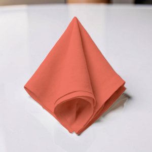 Serviettes en tissu de coton uni simples, réutilisables et lavables pour une mise en place de table minimaliste - Product Image 1
