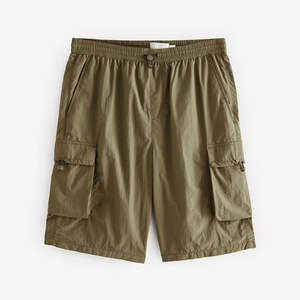 Short cargo décontracté pour homme, été 2026, en coton épais 100 % respirant et à séchage rapide, avec cordon de serrage, 280 g - Product Image 1