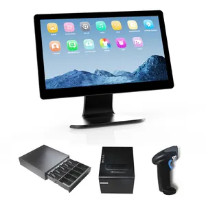 Tablet pos com tela sensível ao toque de 15 polegadas, máquina tudo em um, terminal pos com impressora, sistemas de dispositivos pos para Android