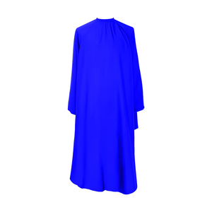 Cape de coiffure bleue en textile à manches longues, professionnelle, pour salon de coiffure, coupe de cheveux, coloration, coiffage, protection réutilisable - Product Image 1