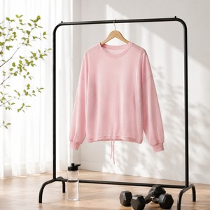 Haut de sport pour femme, coupe ample, design superposé transparent, haut de yoga ODM, haut de gym, haut de yoga à manches longues - Product Image 4