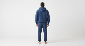 Ensemble de survêtement décontracté pour homme avec sweat à capuche à manches longues et poche zippée, pantalon de survêtement, 2 pièces - Product Image 2
