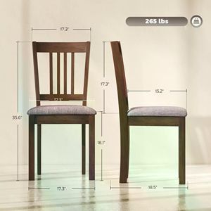 2 Sedie da Pranzo in Pelle di Alta Qualità per Soggiorno e Ristorante, Eleganti con Schienale Alto, Imbottite, Senza Spedizioni nei Fine Settimana - Product Image 2