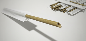 Pailles à quenouilles en bambou biodégradables de qualité supérieure-Pailles à boire jetables compostables pour restaurant café et magasin de boissons - Product Image 5