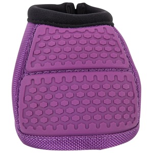 Protège-jambes de sport personnalisés en tissu violet pour chevaux, avec clochettes en PVC, semelle antidérapante et fermeture auto-agrippante - Product Image 3