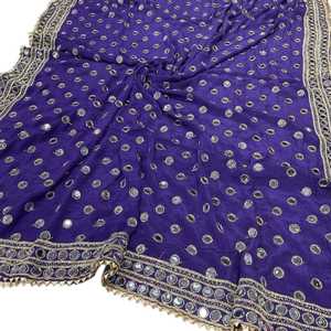 Châle pour femme fait main avec broderie miroir, couleurs personnalisées, style ethnique traditionnel, foulards, châles et hijabs tendance, pour les fêtes - Product Image 5