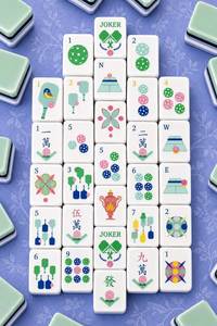 Fichas de Mahjong Tradicionales de Resina Fundida, Piezas de Juego Artísticas Coleccionables, Decoración Artesanal con Tema Floral - Product Image 5