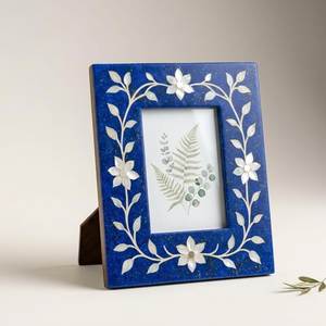 Cadre photo contemporain en nacre, décoration de luxe en coquillage, fait main, pour table - Product Image 3