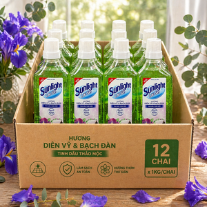 Nettoyant pour sols Sunlight Iris & Eucalyptus 1 kg x 12 bouteilles - Product Image 5