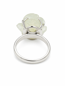 <b>Moon</b> <b>Stone</b> <b>Ring</b> in 92.5 Sterling Silver KLSR-12193 - Product Image 3