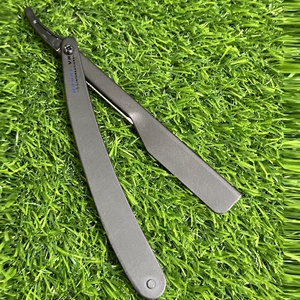 Professional Barber <b>Sliding</b> Personal Straight Throat Shaving Disposable Blade Razor with <b>Sliding</b> Folding <b>Plastic</b> Handle - Product Image 2