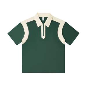 เสื้อโปโลซิปสำหรับผู้ชาย - วัสดุแห้งเร็วพร้อมซิปยาวเต็มตัว เหมาะสำหรับการออกกำลังกาย วิ่ง และไลฟ์สไตล์แอคทีฟ - Product Image 2