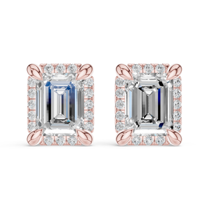 Brilliant Cut Diamond <b>Stud</b> <b>Earrings</b> 925 <b>Silver</b> Luxury Flower Claw Setting EGL Certified Rhodium Plated Women's Wedding Jewelry - Product Image 3