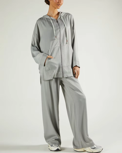 Ensemble de sport modeste grande taille de qualité supérieure pour femme avec fermeture éclair et poches, tenue de sport musulmane à séchage rapide et protection UPF30 - Product Image 2