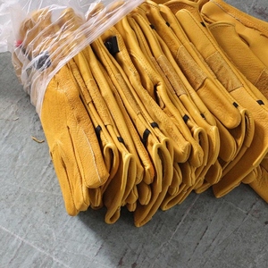 Premium Quality Buffalo Grain Leather <b>Driver</b> <b>Gloves</b> Heat Spark Resistant Heavy Duty Safety <b>Gloves</b> for Household Gardening - Product Image 3