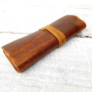 Porte-crayons en cuir de qualité supérieure, organiseur d'outils de dessin, logo personnalisé, accessoire d'artiste personnalisé, prix de gros - Product Image 5
