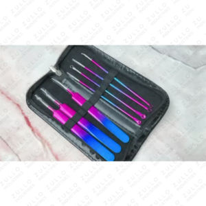 Kit de 7 outils extracteurs de points noirs et de boutons en acier inoxydable – Nettoyeur de pores professionnel pour le visage, étanche, personnalisation de la marque - Product Image 2