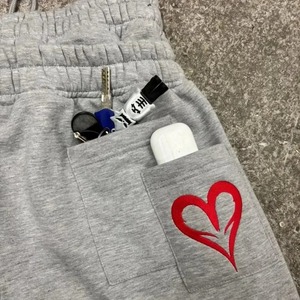 Pantalon de jogging rétro pour homme, taille double, broderie poker, coupe ample, style gothique hip-hop streetwear, décontracté unisexe, pantalon tombant - Product Image 3