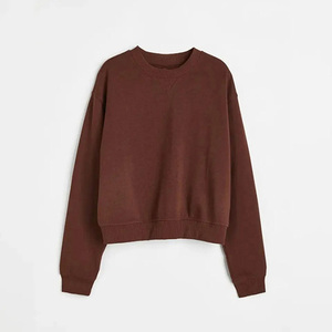 Women sweatshirt fashionable crewneck pullover soft fleece long sleeve & stylish casual wear winter outfit comfortable everyday - Product Image 6