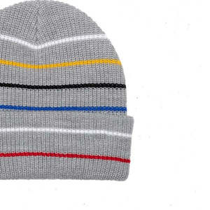 Vente en gros de bonnets tricotés personnalisés avec logo, de haute qualité, unisexes, épais, en jacquard, pour l'hiver - Product Image 5