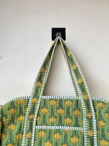 Bolso Tote Bohemio Vintage Acolchado Ligero al por Mayor, Bolso de Hombro de Algodón de Gran Capacidad para Mujer, Todas las Temporadas - Product Image 3