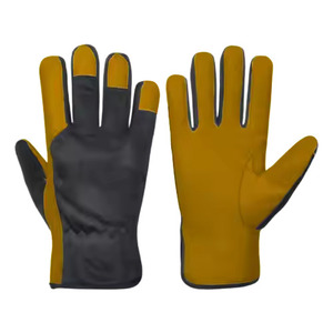 Gants de sécurité industriels robustes en cuir de chèvre confortables certifiés CE, antistatiques, anti-chaleur, 11 oz, pour l'assemblage - Product Image 6