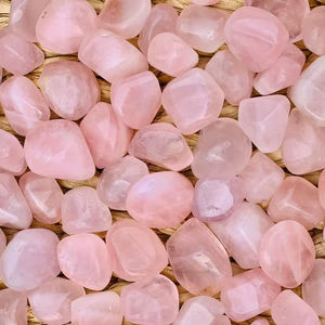 Wholesale Natural Rose <b>Quartz</b> Tumbled <b>Stones</b> Polished Pink Gemstone Healing Love Mascot for Meditation Reiki Home Decor - Product Image 2