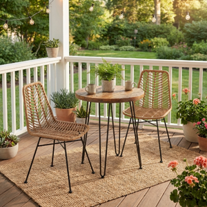 Silla de Mimbre y Ratán, Muebles de Exterior Naturales, Modernos y Sostenibles para Jardín, Balcón o Patio, Venta Directa de Fábrica en Vietnam - Product Image 1