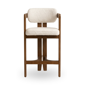 Chaise de jardin en bois rembourrée, siège de patio rembourré, chaise longue d'extérieur avec dossier - Product Image 2