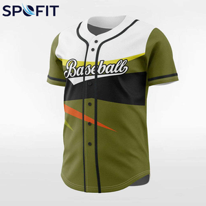 Camiseta de Béisbol con Botones 2026, Unisex, Manga Corta, Tejido de Secado Rápido para Entrenamiento y Competición, Venta al Por Mayor - Product Image 3