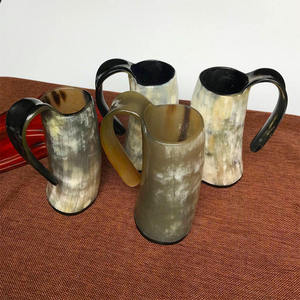 Mug à boire en corne de style médiéval Viking pour vin et bière, mugs à boire uniques, parfaits pour les fêtes, les mariages et autres événements. 2026 - Product Image 4