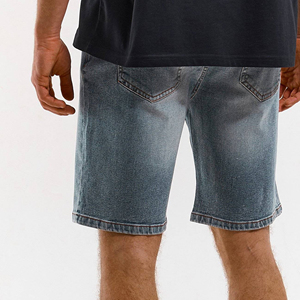 Wholesale Custom Regular Fit Casual Denim Short <b>For</b> Men New Style Custom Made Solid Color Men Denim Shorts <b>For</b> Sale - Product Image 6