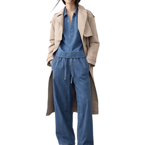 เสื้อเชิ้ตยีนส์ลำลองสำหรับผู้หญิง แต่งกระดุม ล้างสี พร้อมใส่ได้ทั้งฤดูร้อนและฤดูหนาว สวมใส่สบาย ผ้าฝ้ายปรับแต่งได้ ขายส่ง - Product Image 3