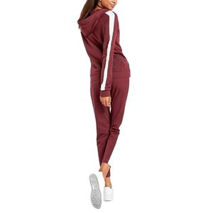 2025 Brand New Arrivals <b>Women</b> Sports Jogging Wear Full Zip Fitted Two-Piece Embroidered Button 100% Cotton <b>Fleece</b> <b>Jogger</b> 2pcs - Product Image 5