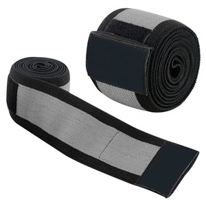Genouillère tricotée respirante à compression avec fermeture auto-agrippante pour protection toutes saisons - Product Image 4