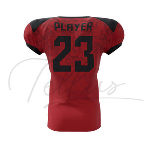 Maillots de football américain pour hommes à manches courtes respirants, très demandés, haute qualité, 100 % polyester, noms d'équipe personnalisés - Product Image 3