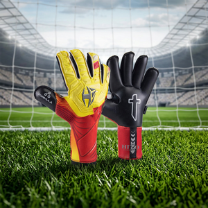 Gants de gardien de but de football professionnels personnalisés de haute qualité, prix de gros, gants de gardien de but en caoutchouc injecté - Product Image 3