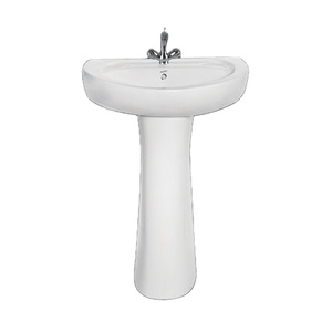 Lavabo sur pied en céramique Sanso 4004 - Vente en gros directe d'usine Ashirwad Sanitary Ware en Inde - Product Image 1