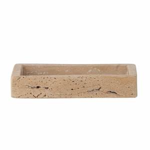 Plateau de présentation en travertin, plateau décoratif en pierre naturelle de qualité supérieure pour centre de table et présentation sur coiffeuse - Product Image 1