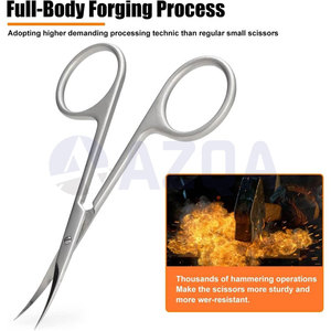 Stainless Steel <b>Cuticle</b> <b>Scissors</b> With Sharp Fine Tips For Professional Manicure Pedicure And Nail Care - Product Image 5