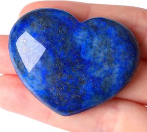 Piedra de Palma de Lapislázuli Natural con Imagen de Corazón, 1.8x1.4 Pulgadas, Gema Tallada, Arte Popular, Regalo de Meditación, Decoración del Hogar, Venta al por Mayor - Product Image 1